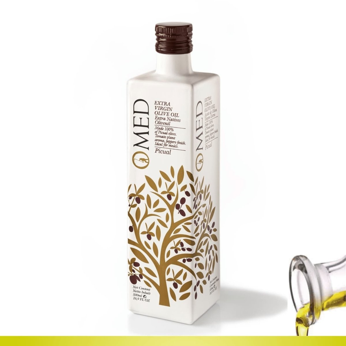 Oliwa Picual Extra Virgin EVOO O-MED 500 ml  (Blanca Ed. Limitada)