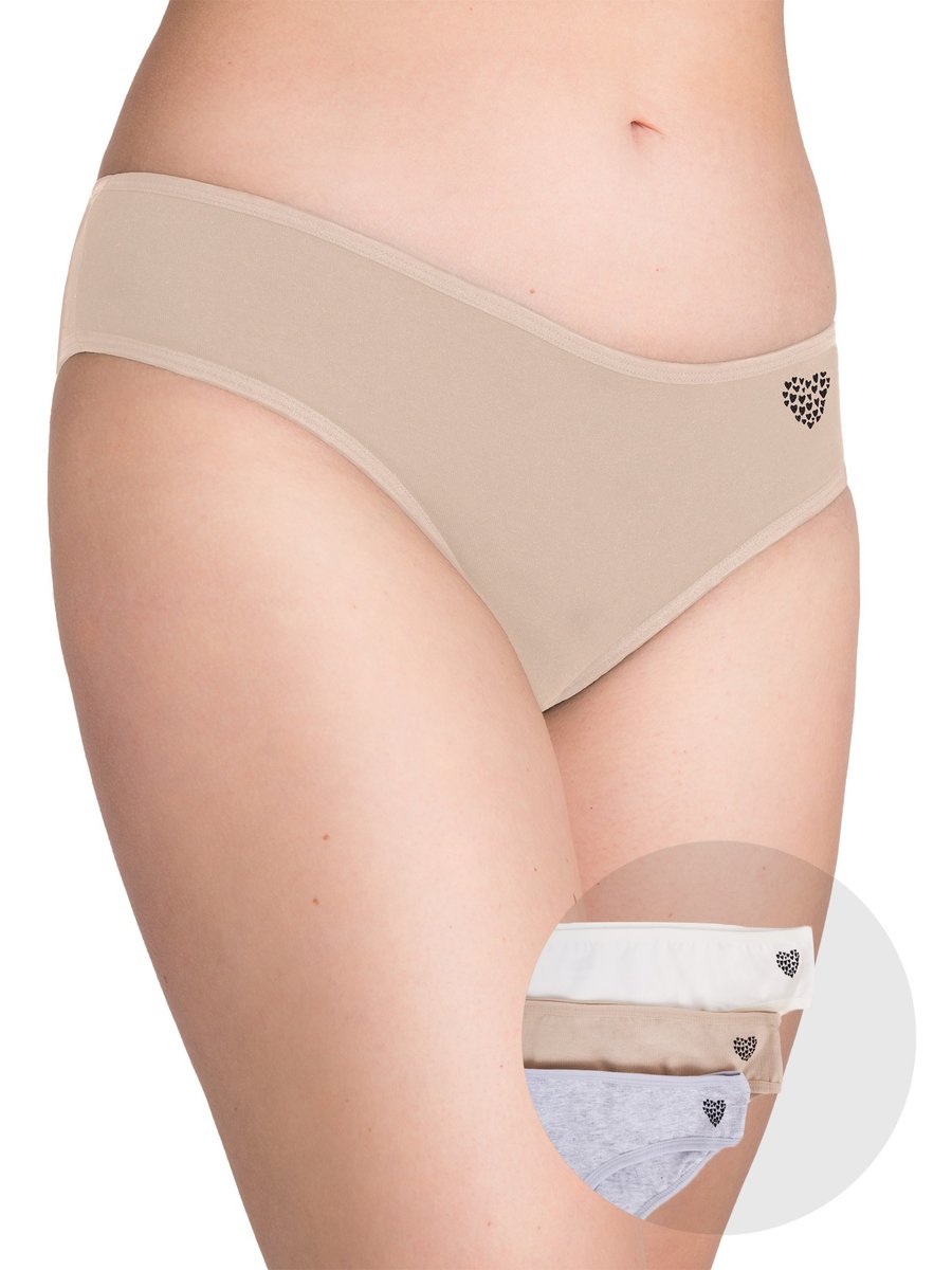 Figi damskie bawełniane serca 3PAK XL YOCLUB