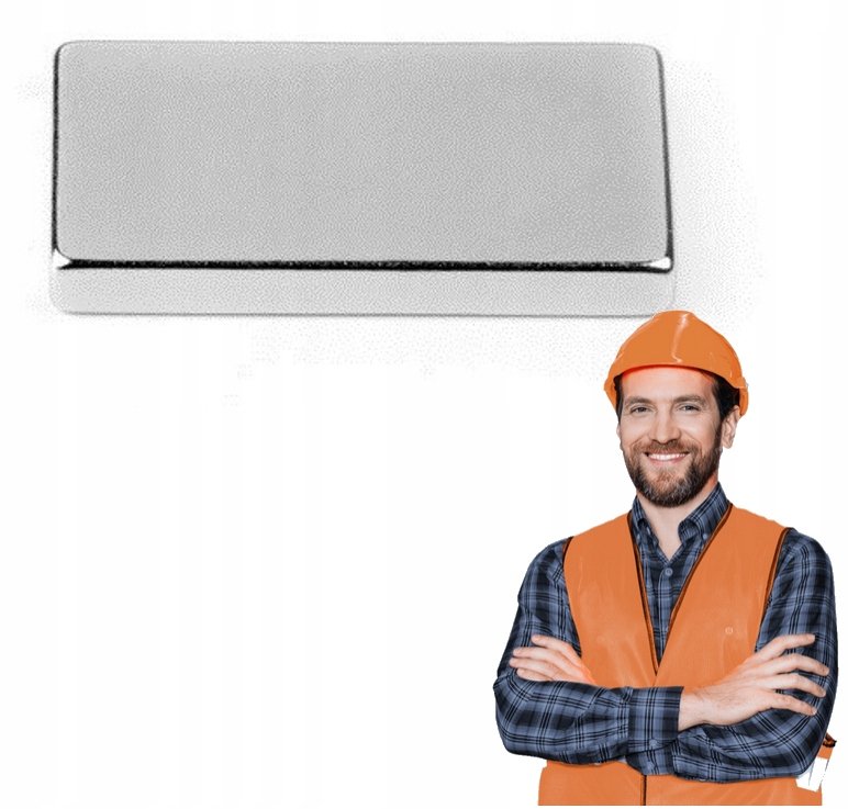 Magnesy NEODYMOWY Płytkowy 20x10x2 mm MOCNY N42 silny prostokątny sztabkowy