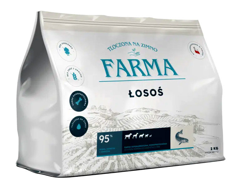 Farma Adult łosoś Hipoalergiczna tłoczona na zimno 2kg