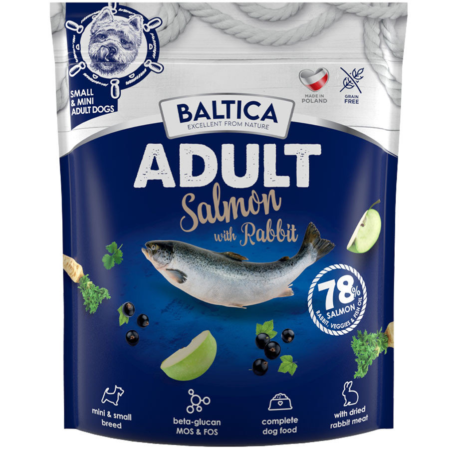Baltica Adult Salmon with Rabbit XS/S 1kg