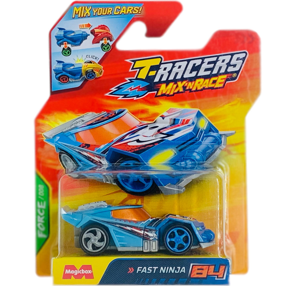 T-RACERS 2.0 MIX 'N RACE MAGIC BOX FORCE 008 SAMOCHÓD POJAZD FAST NINJA 84