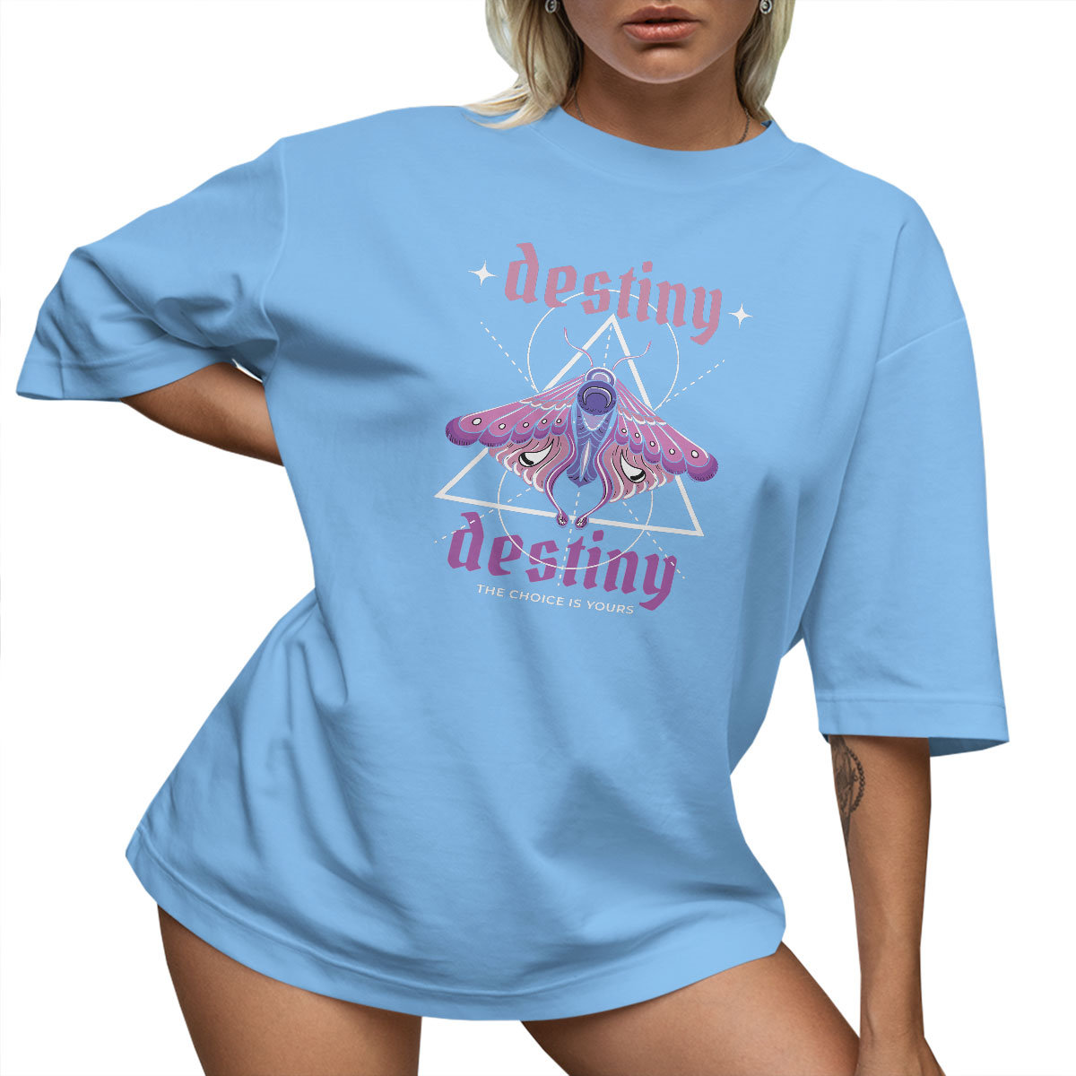 T-SHIRT OVERSIZE LUŹNA KOSZULKA NAPIS BASIC L SUKIENKA JAKOŚĆ