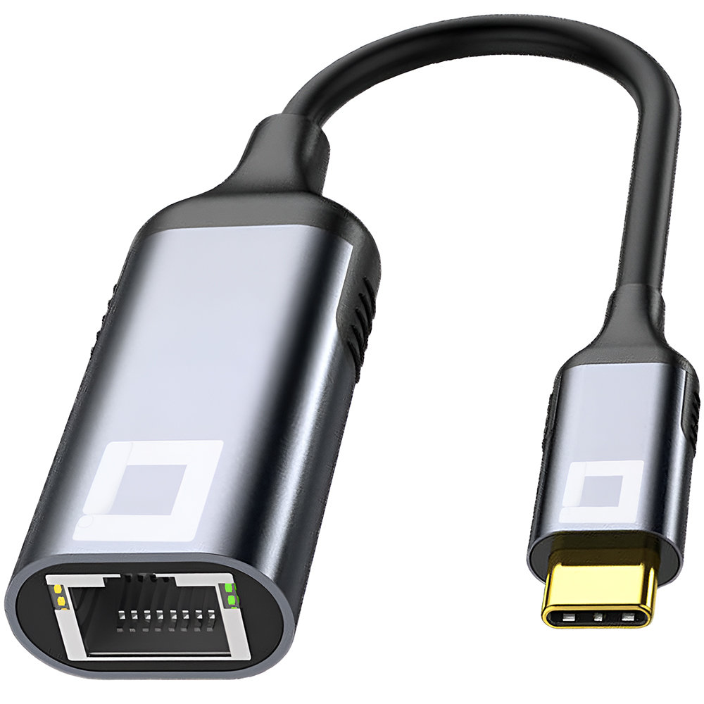 CO2 PRZEJŚCIÓWKA USB-C ETHERNET ADAPTER KARTA SIECIOWA LAN GIGABIT RJ45 1000MBPS