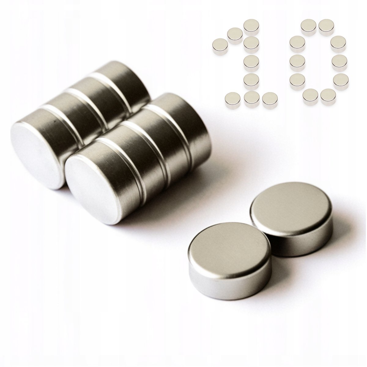 MAGNES Neodymowy Walcowy 5x3 mm OKRĄGŁY SILNY MOCNY N42 KRĄŻEK 5/3 mm