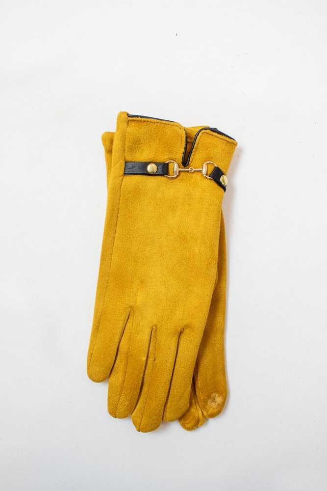 Rękawiczki z palcem do telefonu Zółte 1