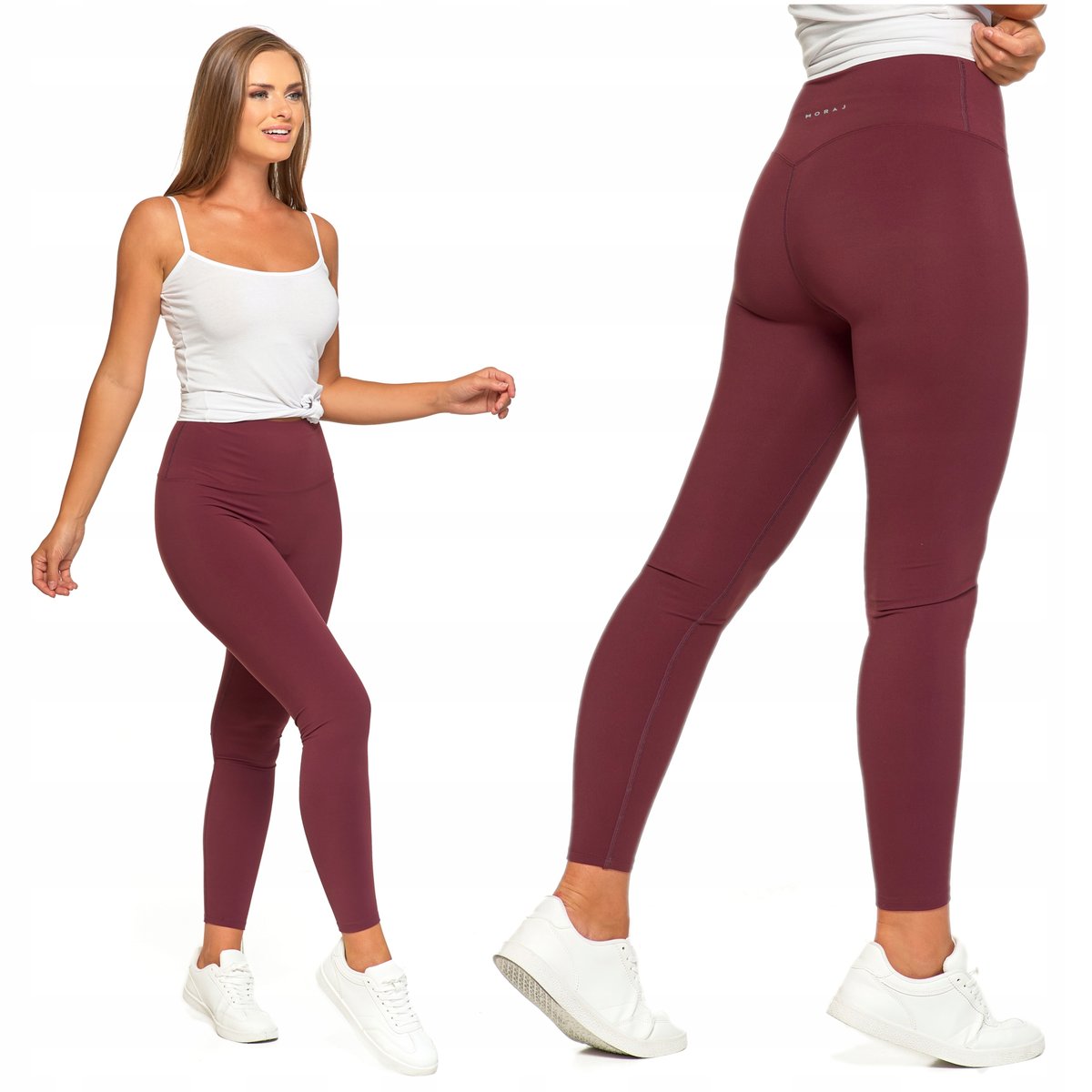 Legginsy Damskie Treningowe Getry Modelujące Sylwetkę Sportowe MORAJ S