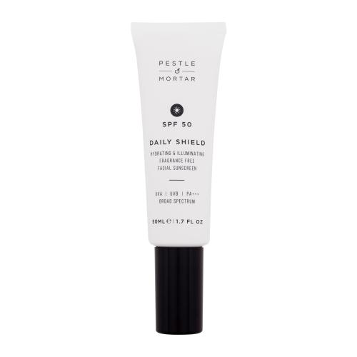 Pestle & Mortar Daily Shield Hydrating & Illuminating Facial Sunscreen SPF50 Preparat do opalania twarzy 50 ml