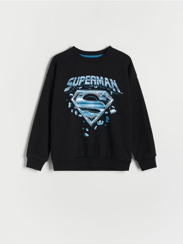 Reserved - Bluza Superman - czarny