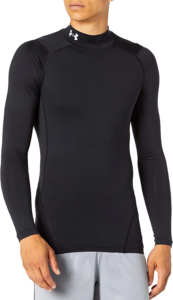 Koszulka męska Under Armour  HeatGear Armour Comp Mock LS Black XL