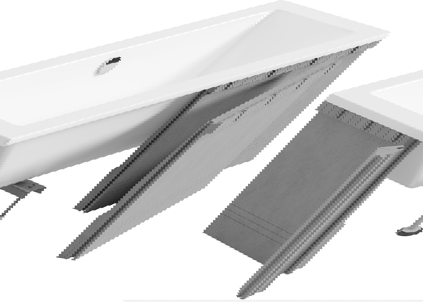 Mexen X-ST obudowa styropianowa do wanny prostokątnej 120-150 x 70-90 cm, biała - 55020-00