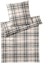Elegante Pościel flanelowa Karo Natur