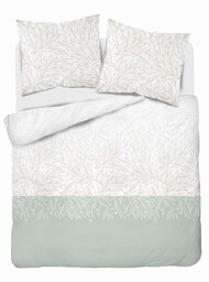 Detexpol Pościel bawełniana 220x200 biała beżowa miętowa 5111 A Bawełna 32