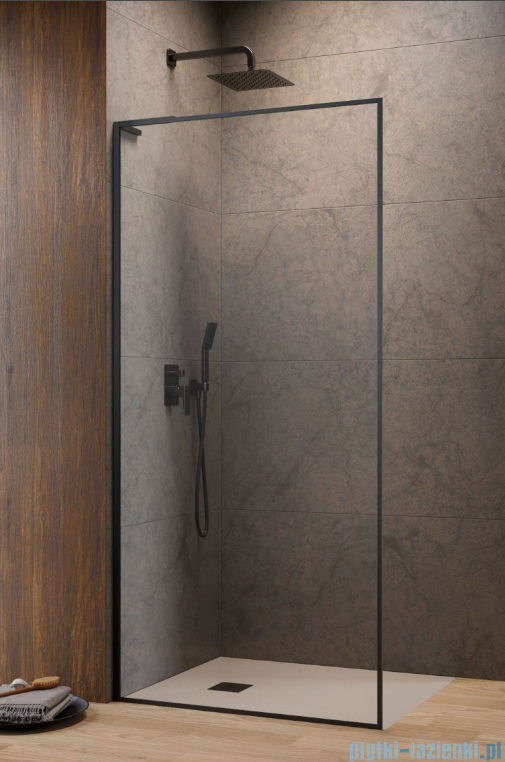 Radaway Modo F SL Brushed Gunmetal II kabina Walk-in 90x216cm lewa Szczotkowany Grafit szkło przejrzyste 10419094-92-01L