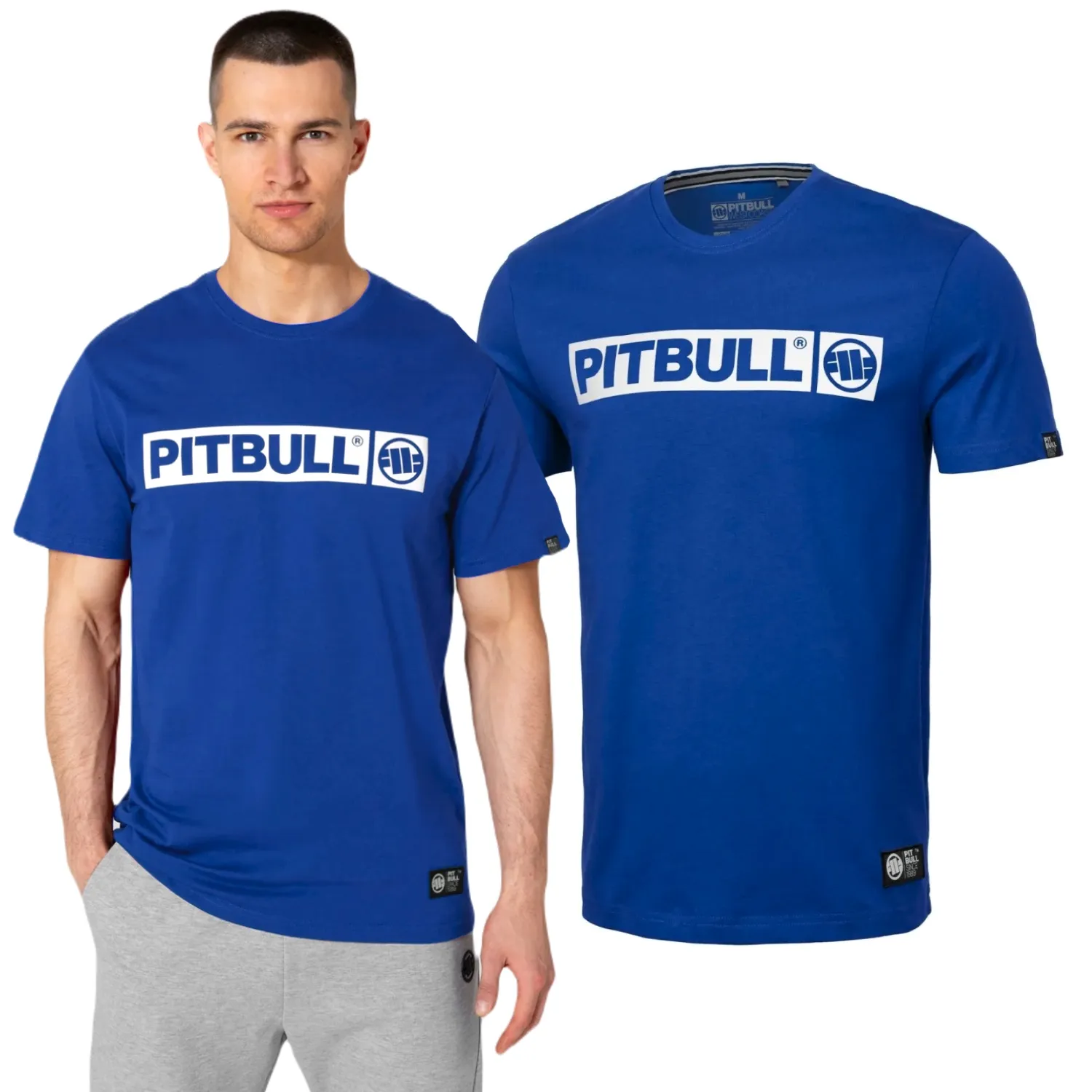 Koszulka Pit Bull Middle Weight 170 Basic Hilltop '24 - Niebieska