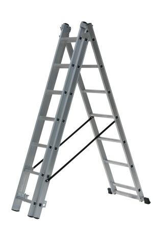 AWTOOLS DRABINA ALUMINIOWA 3x14 STOPNI 150KG ADAPATACJA NA SCHODY Kup teraz w korzystnych ratach