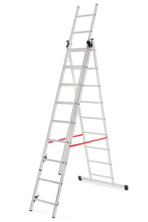 AWTOOLS DRABINA ALUMINIOWA BASIC 3x9 STOPNI 150KG Kup teraz w korzystnych ratach