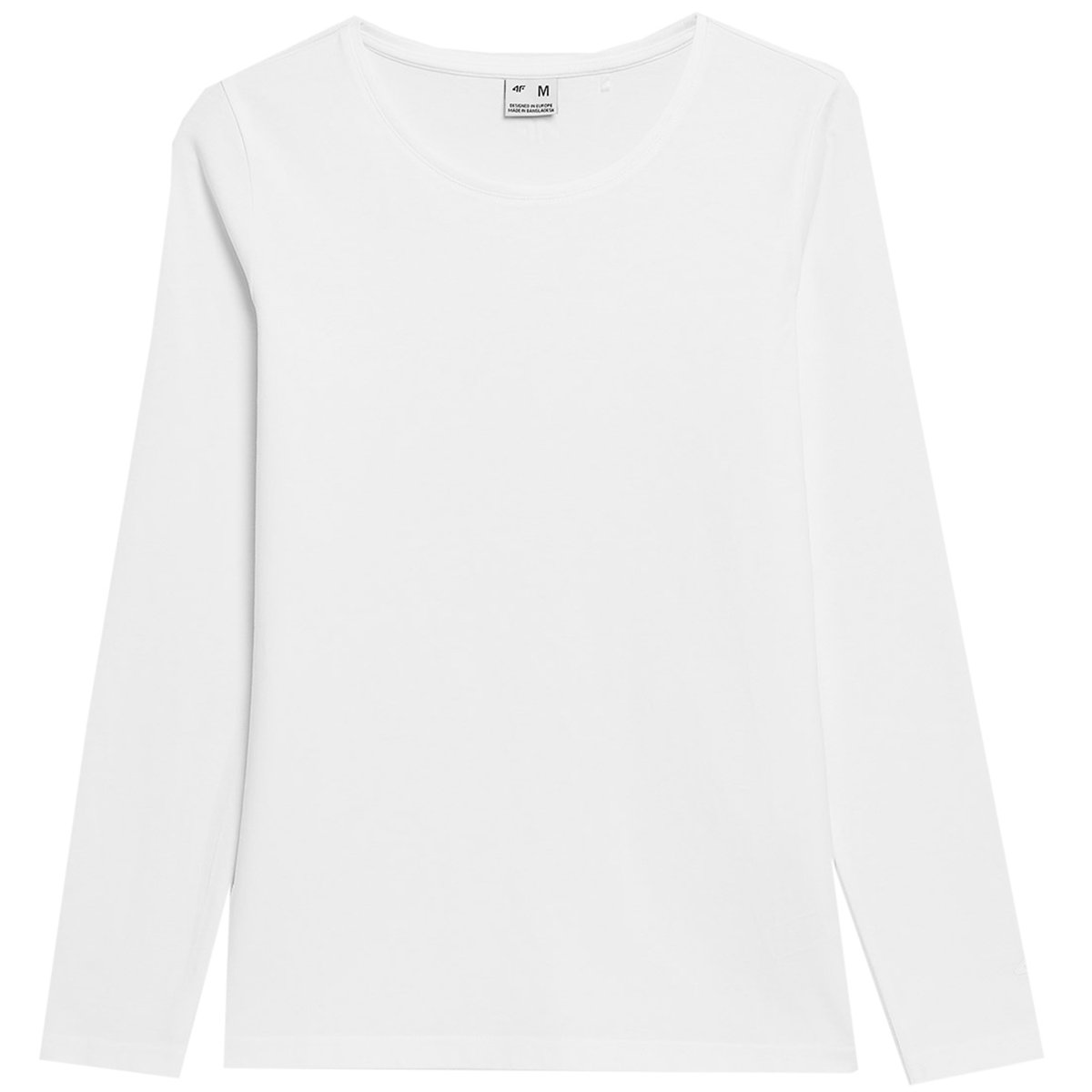 ND05_K15261-XL 4FAW23TLONF167 10S Koszulka damska longsleeve 4F F167 biała 4FAW23TLONF167 10S r.XL