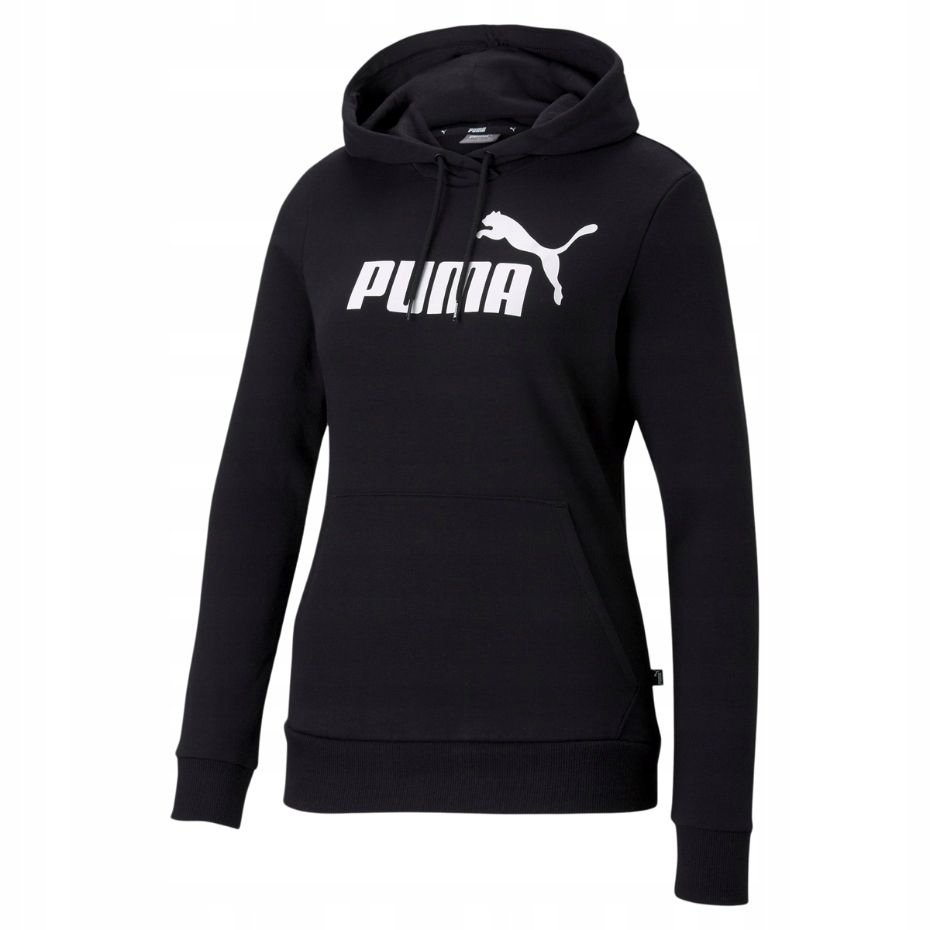 Bluza damska Puma ESS Logo Hoodie TR czarna 586791 01-2XL
