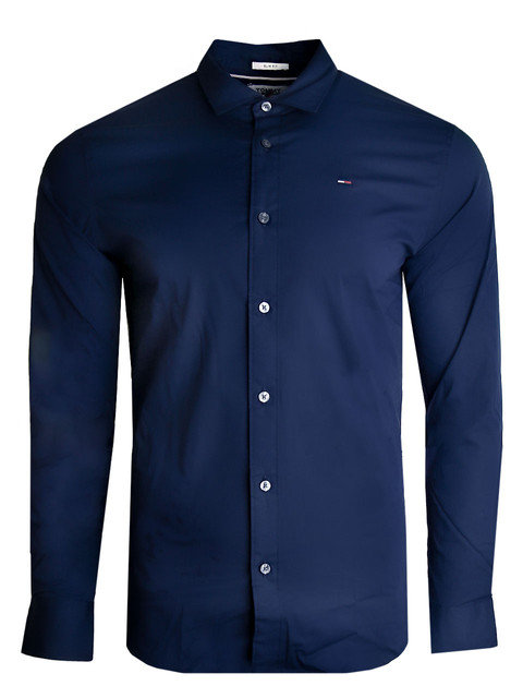 Tommy Hilfiger, Koszula męska, granatowa, rozmiar L