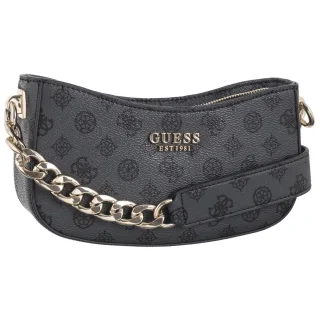 Torebka Evelune Top Zip Shoulder Bag HWPG93 53180 Charcoal Logo (GU695-a) Guess