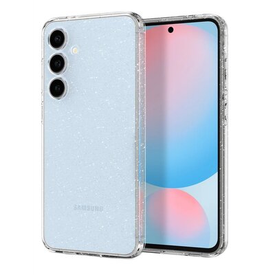Etui SPIGEN Liquid Crystal Glitter do Samsung Galaxy S24 FE Transparentny-brokat