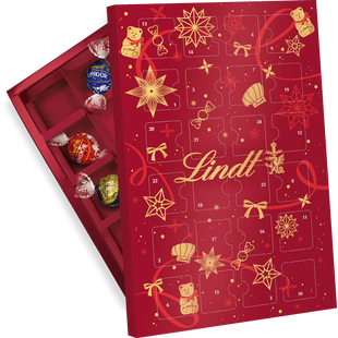 Kalendarz Adwentowy Lindt PICK&MIX 300g - Czerwony