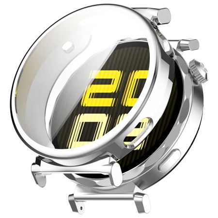 SILIKONOWE ETUI DO HUAWEI WATCH GT5 PRO 42MM SREBRNE