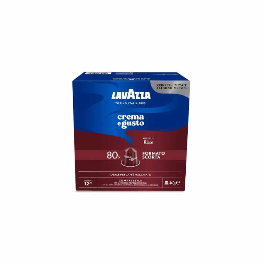 Lavazza Crema e Gusto Ricco 80 aluminiowych kapsułek do Nespresso