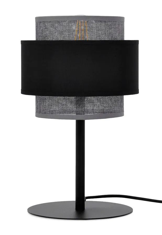 Lampka nocna stołowa z podwójnym abażurem - 10X A709 W4-H44