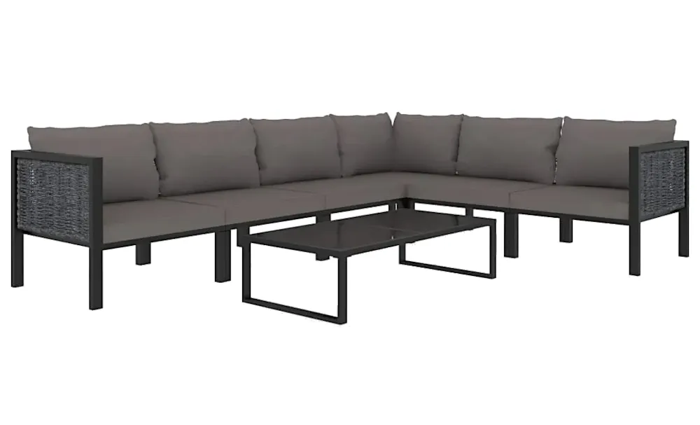 7-częściowy zestaw ogrodowy antracytowy G0-B57