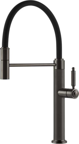 Bateria stojąca GESSI VENTI20 Czarny metal szczotkowany PVD 60634#707
