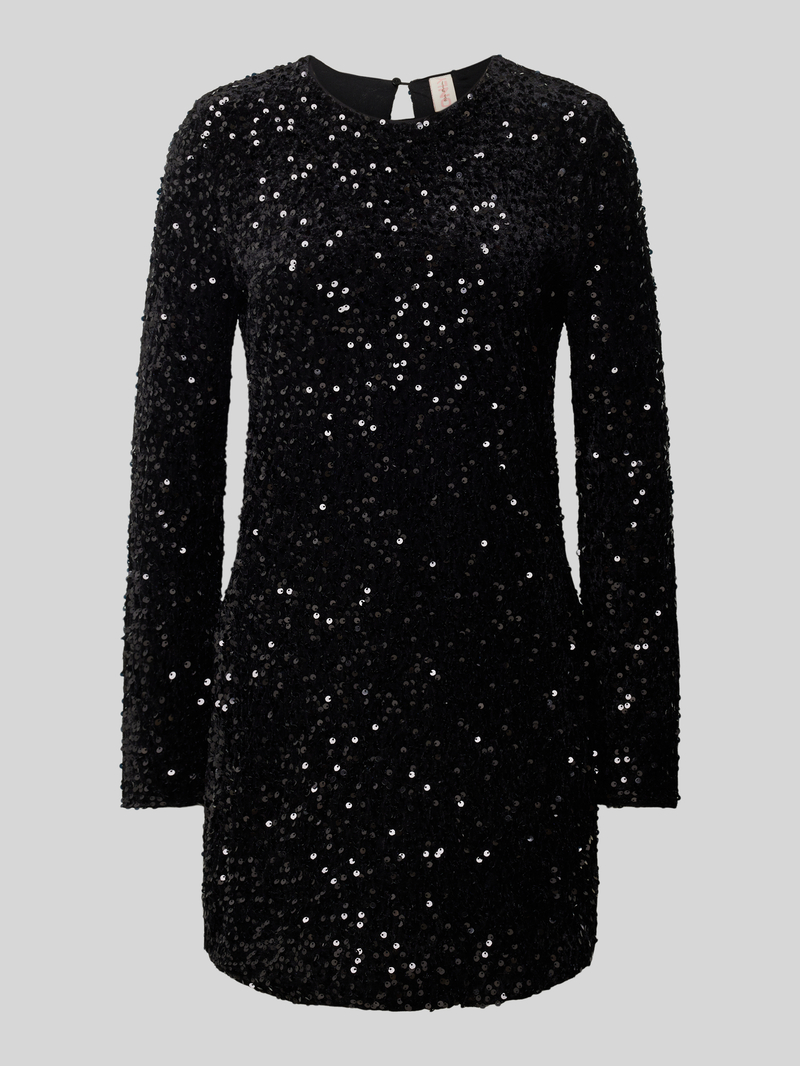 Sukienka cekinowa mini z wycięciem w kształcie łezki z tyłu model ‘ANIKA’