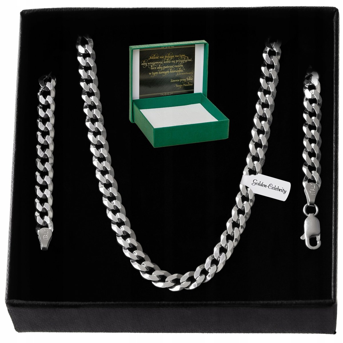 Srebrny Łańcuszek Pancerka 75Cm/4,8Mm 925 + Gratis