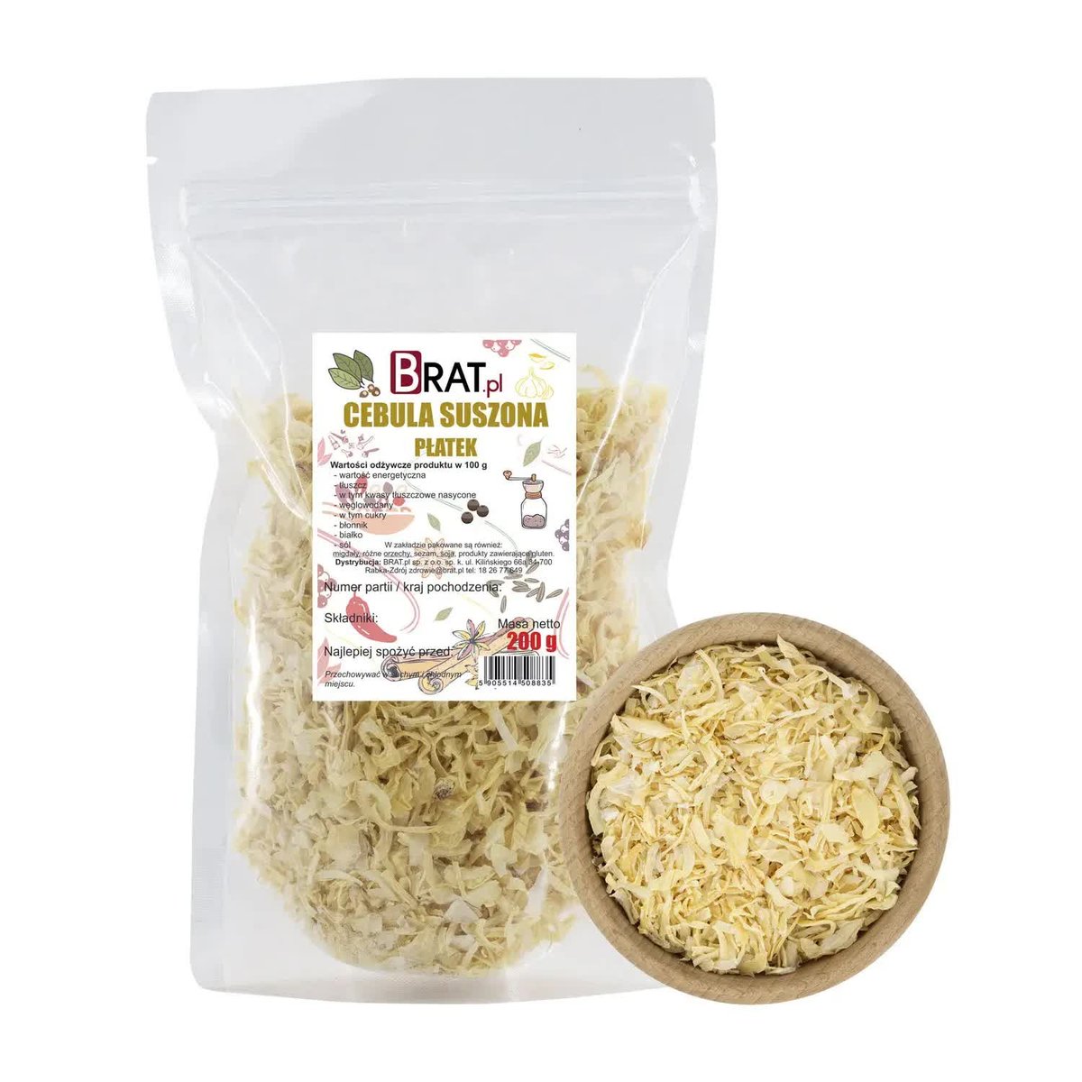 Cebula suszona płatek 200g