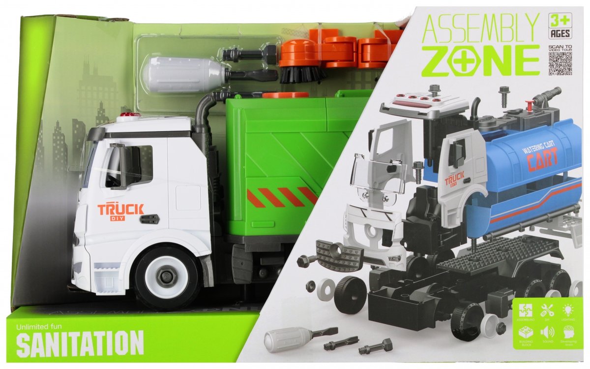 Auto Do skręcania MEGA CREATIVE Ciężarówka z Akcesoriami 36x22x13