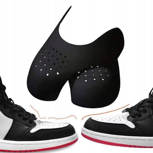 WKŁADKI DO BUTÓW USZTYWNIACZE NA POMARSZCZONE CZUBKI BUTÓW SNEAKERS BLACK