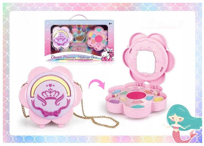 Zestaw kosmetyków do malowania w torebce