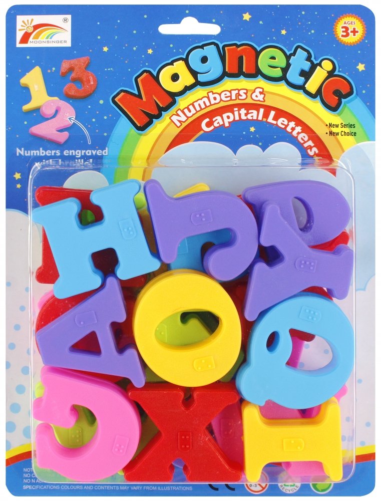 Literki magnetyczne KOLOROWE MAGNESY