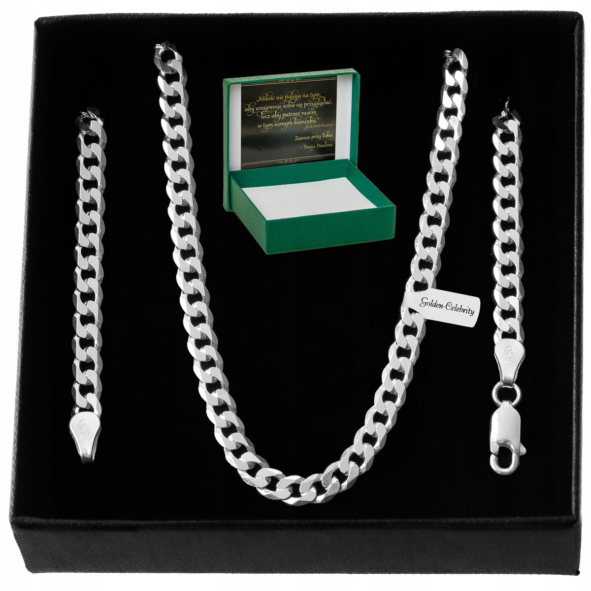 Łańcuszek Srebrny Męski Pancerka 65Cm/4,5Mm Diamentowany Srebro 925+Gratisy