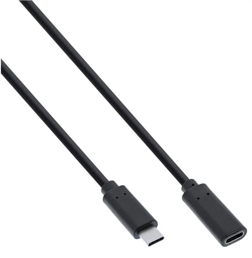 Przedłużacz USB-C MicroConnect, 2 m czarny, do synchronizacji i ładowania, szybkość 5 Gbs. 3A