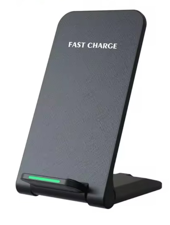 Ładowarka indukcyjna 30W USB-C 2-pętle Qi mocna składana wskaźnik led