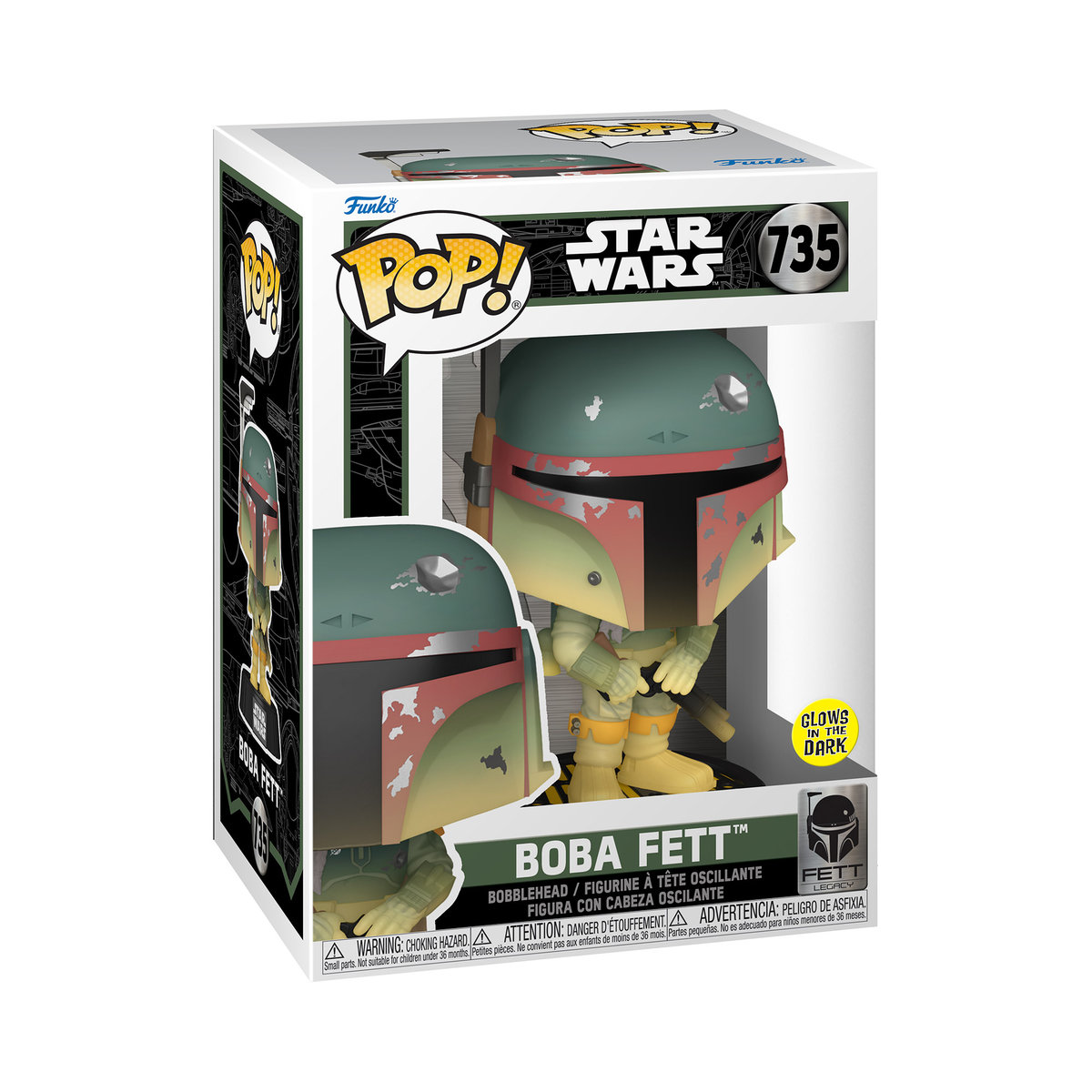 Funko POP! Marvel, figurka kolekcjonerska, POP Star Wars: FL- Boba Fett(GW)