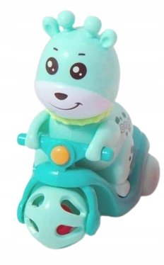 JELONEK GRZECHOTKA NA SKUTERZE JEŹDZI