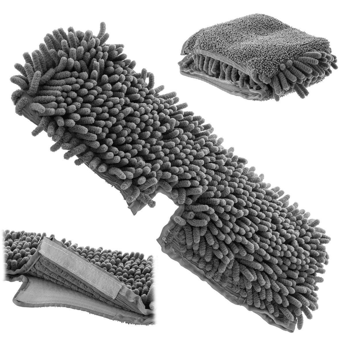 KADAX Wkład Do mopa Płaskiego Zapas Nakładka Końcówka mikrofibra Płaski 40x14cm