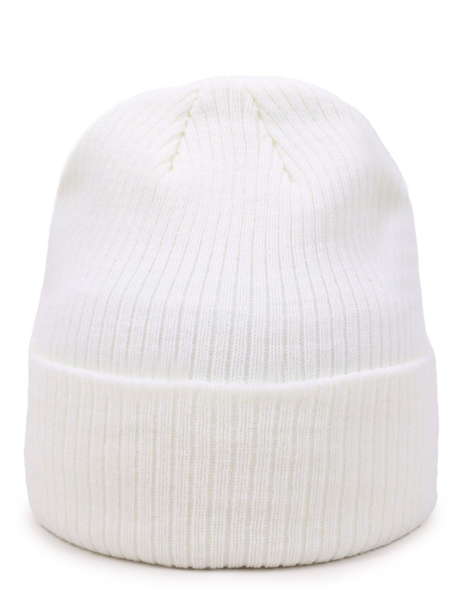 Czapka zimowa podwójna wywinięta ecru 54-56 YOCLUB