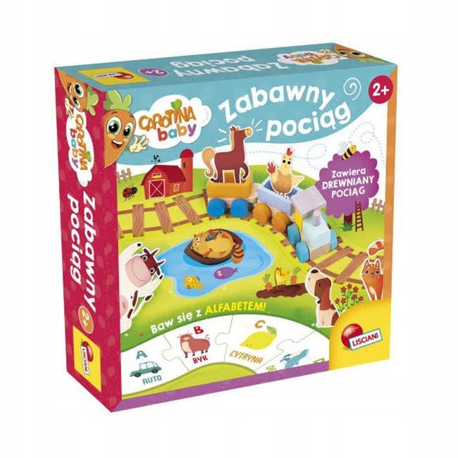 ZESTAW EDUKACYJNY CAROTINA BABY ZABAWNY POCIĄG