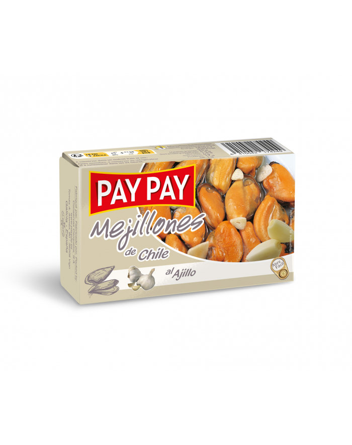Pay-Pay Małże chilijskie w czosnku 115g