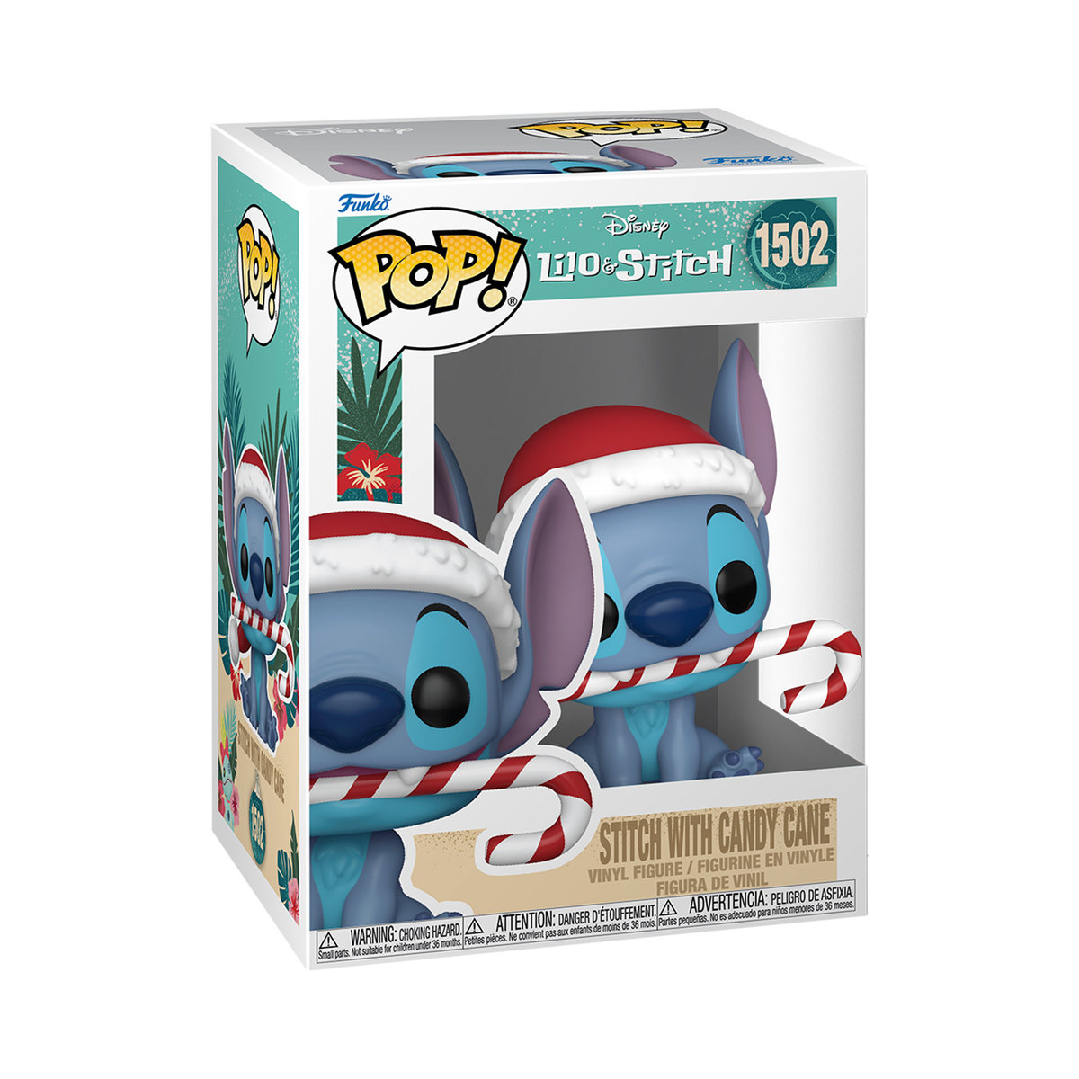 Funko POP! Marvel, figurka kolekcjonerska, POP Disney: Stitch HLDY– Stitch w/CC