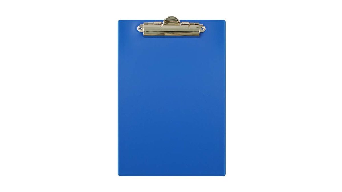CLIPBOARD A5 ZAMYKANY PODKŁADKA Z KLIPEM NIEBIESKA
